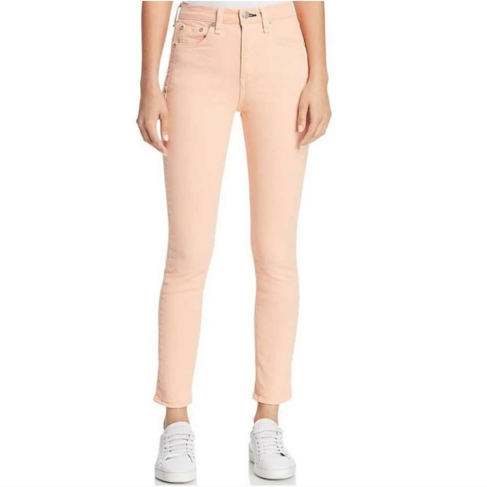 RAG & BONE High-rise Skinny Jeans in Prairie Sun